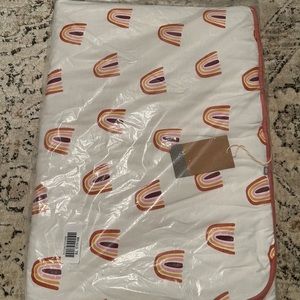 NIB Kyte Baby Toddler Blanket - Terracotta Rainbow